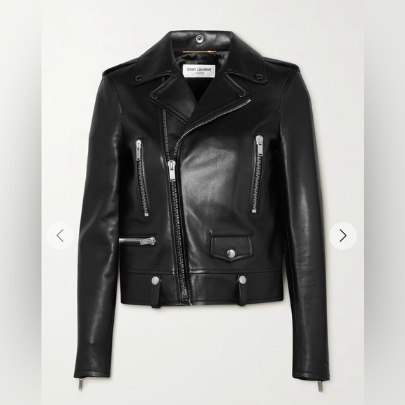 Saint Laurent authentic LAMBSKIN leather biker jacket perfect condition - Picture 2 of 7